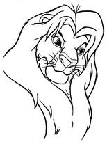 coloriage le roi lion simba